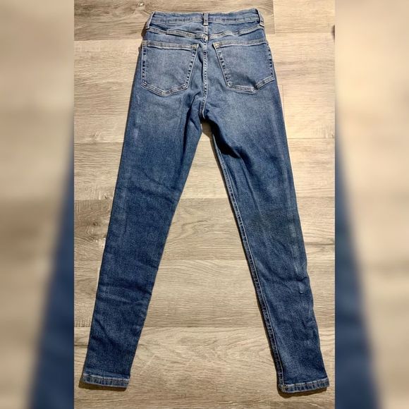 Topshop Jaime High Rise Blue Jeans - Picture 5 of 12